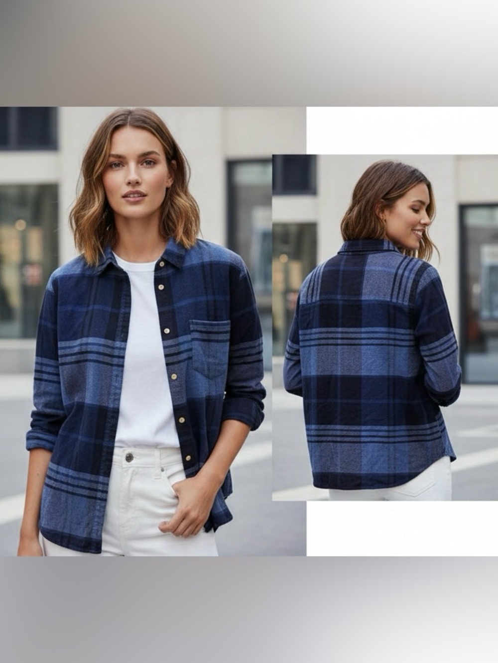 Old Navy Plaid Button-Down Shirt